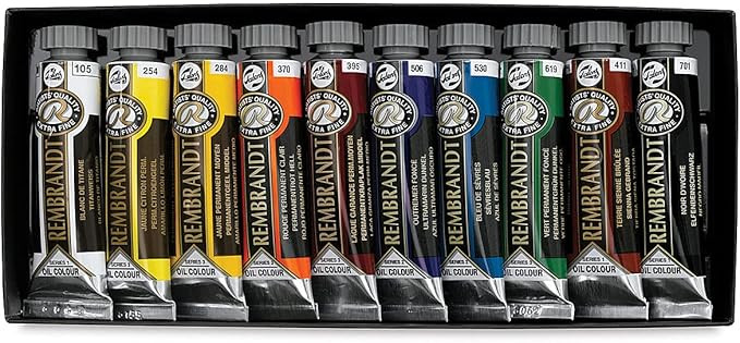 Rembrandt Artists' Oils - Set of 10, Basic Set, 15 ml tubes | Amazon (US)