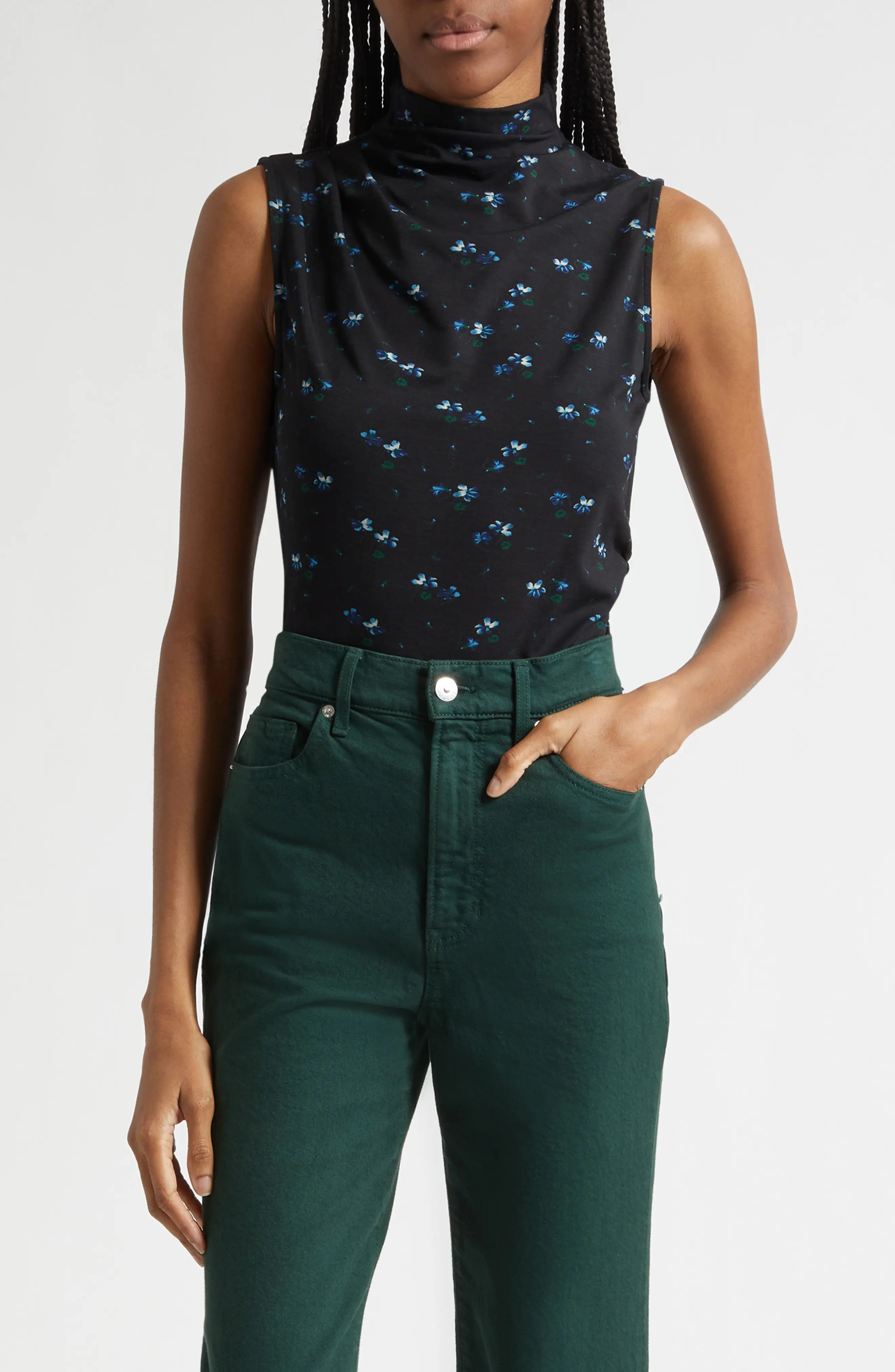 Veronica Beard Mylie Floral Sleeveless Top (Women) | Nordstrom | Nordstrom