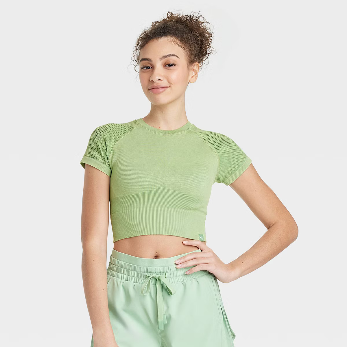 Women's Seamless Crop Short Sleeve Shirt - JoyLab™ | Target