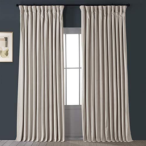 HPD Half Price Drapes Blackout Curtain Signature Velvet - Extra Wide VPCH-VET1217-108 (1 Panel), 100 | Amazon (US)
