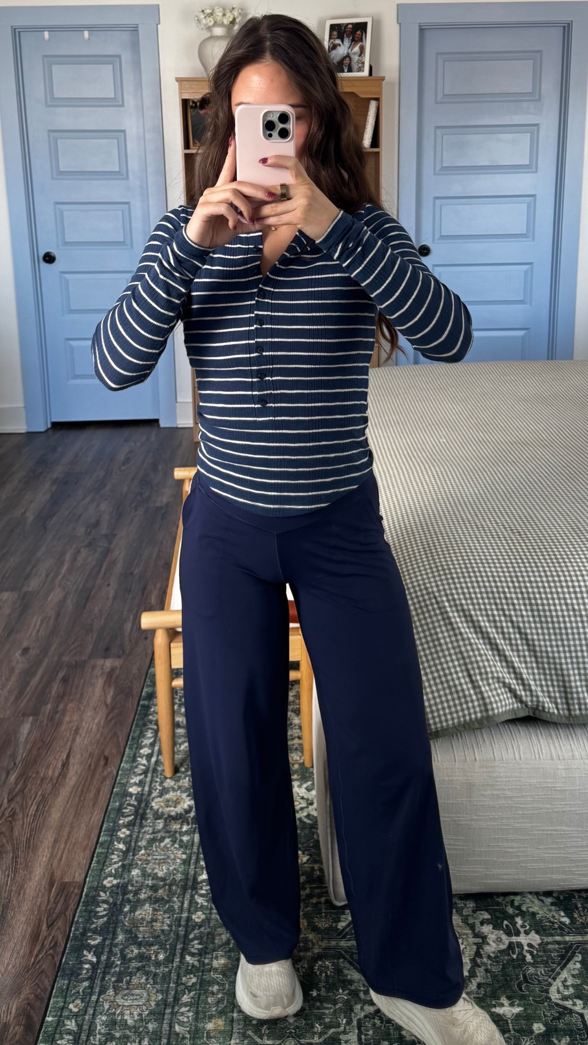 Aerie basics! Small top, medium short bottom 🤍 

#LTKootd #LTKPetite #LTKmomlife