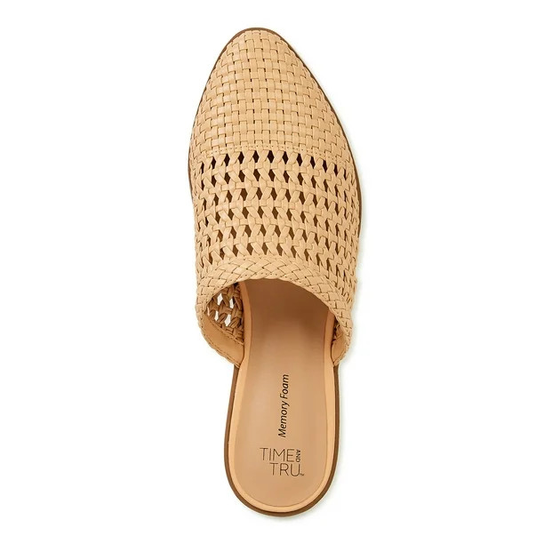 Time and Tru Women's Flat Woven Mules - Walmart.com | Walmart (US)