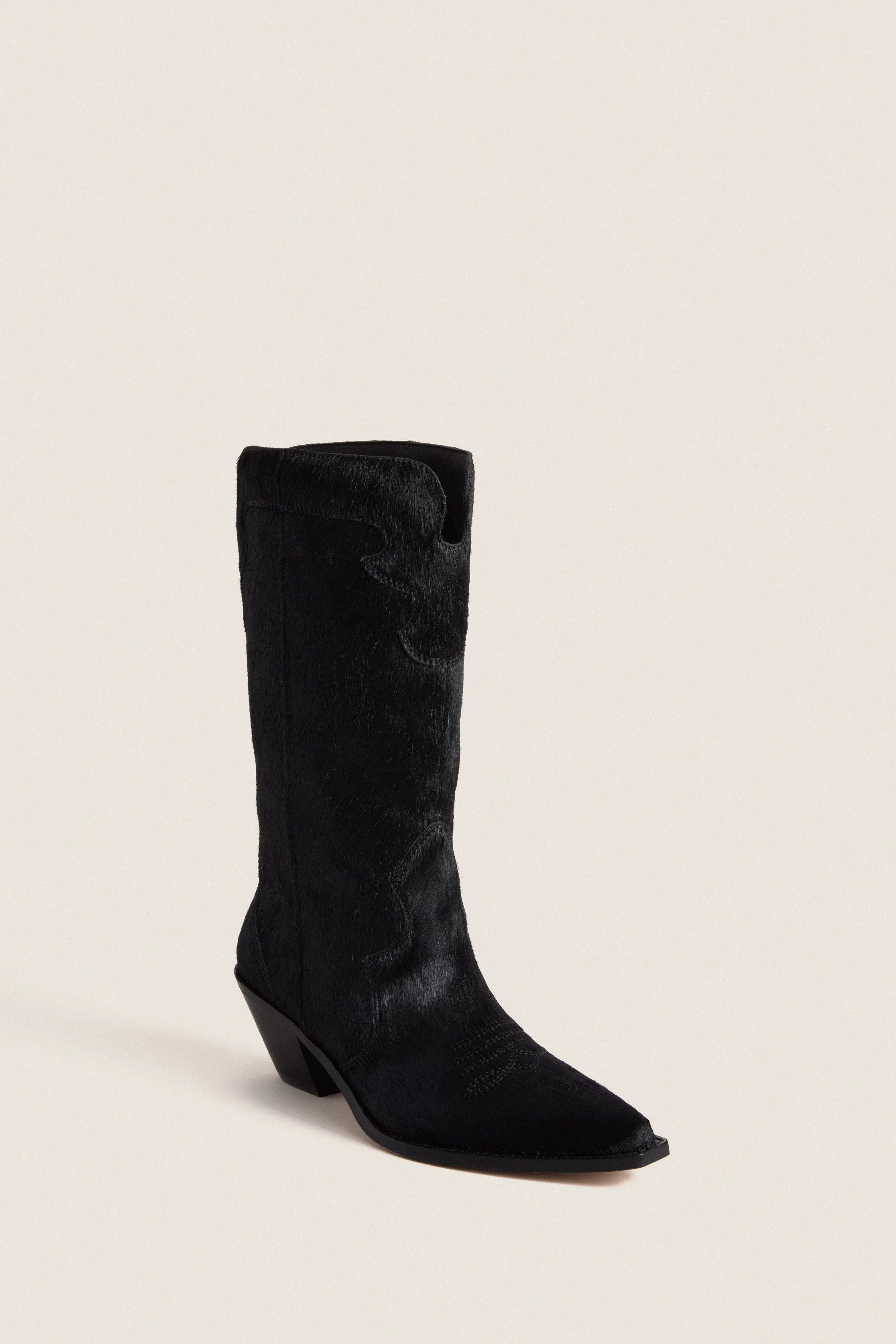 Black Calf Hair Wilson Cowboy Boots | Tuckernuck (US)