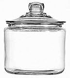 Anchor Hocking 3 Quart Heritage Hill Glass Jar with Lid (2 piece, all glass, dishwasher safe) | Amazon (US)