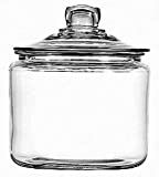 Anchor Hocking 3 Quart Heritage Hill Glass Jar with Lid (2 piece, all glass, dishwasher safe) | Amazon (US)