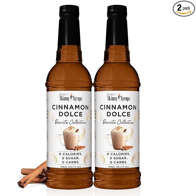 Jordan's Skinny Syrups, Cinnamon Dolce Coffee Syrup, Sugar Free, Zero Calorie Drink Flavoring & M... | Amazon (US)