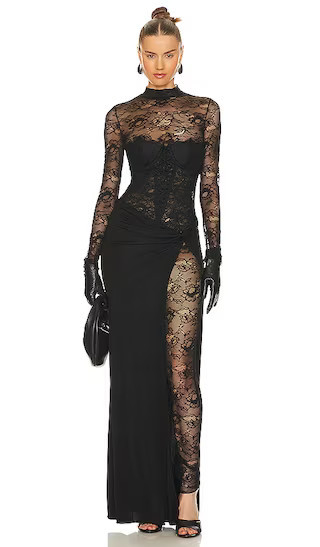 Saphhira Dress | Black Lace Dress | Long Sleeve Lace Dress | Long Sleeve Gown Winter Fall Gown Gowns | Revolve Clothing (Global)