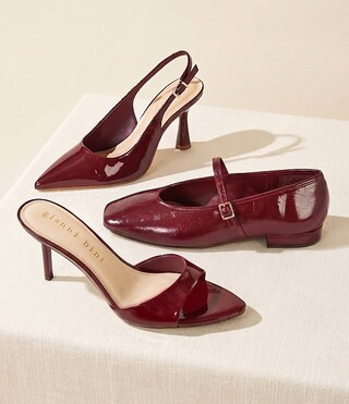 Camrun Patent Almond Toe Stiletto Slide Sandals | Dillard's