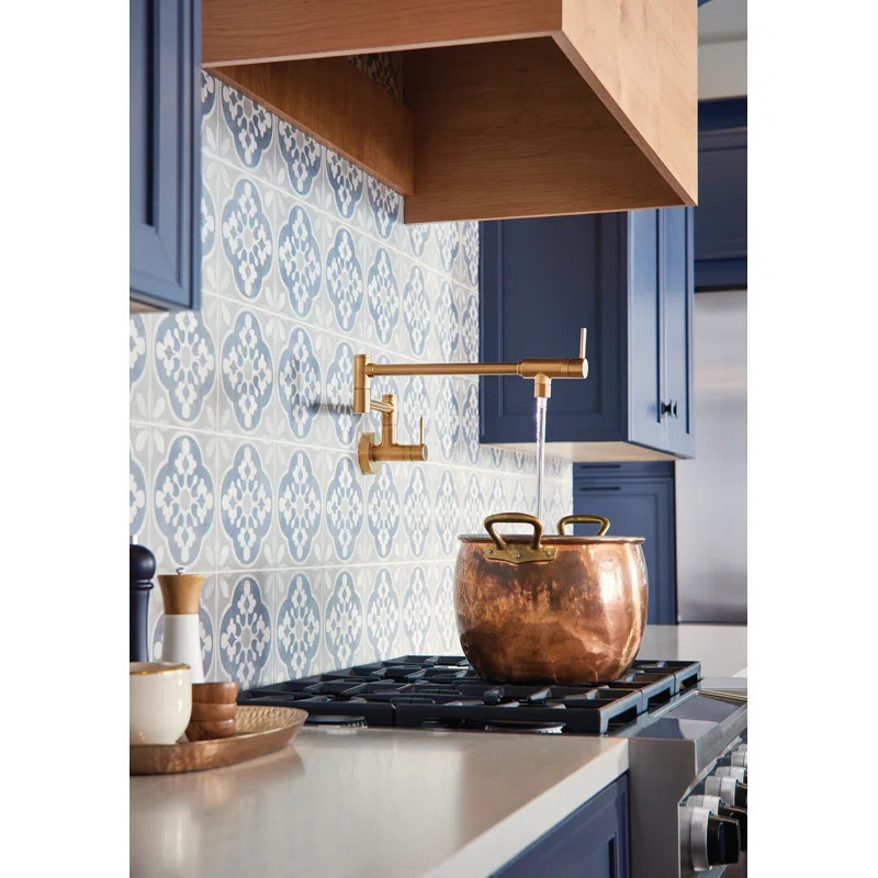 Moen Modern Wall Mount Swing Arm Folding Pot Filler Kitchen Faucet | Wayfair North America