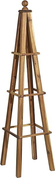 Classic Home and Garden 9/802/1 Wood Obelisk, 1 Pack, Acacia | Amazon (US)