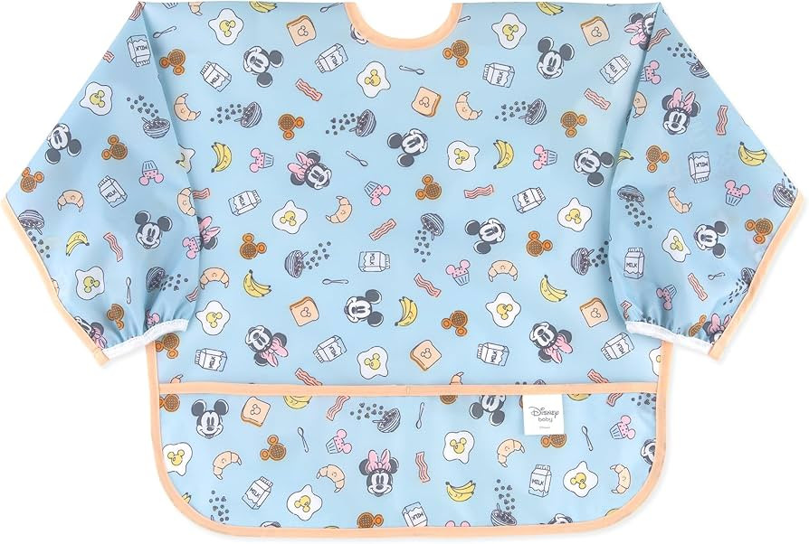Bumkins Disney Sleeved Bib for Girl or Boy, Baby and Toddler for 6-24 Mos, Essential Must Have fo... | Amazon (US)