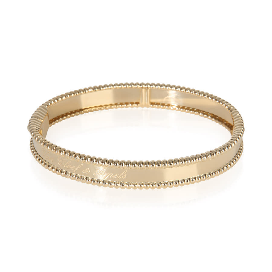 Pre-Owned Van Cleef & Arpels Yellow Gold Perlee Signature Bracelet | Jomashop.com & JomaDeals.com