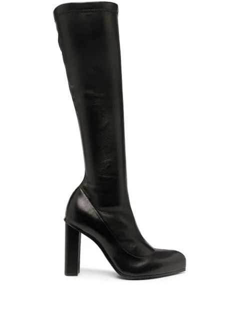 knee-length calf leather boots | Farfetch (AU)