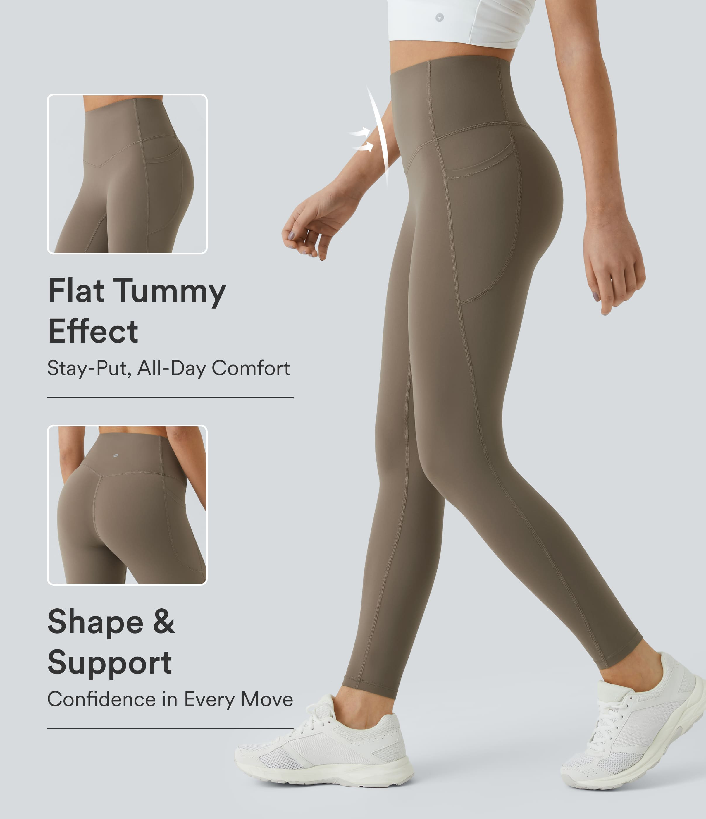 Women’s Halara UltraSculpt™ High Waisted Tummy Control Pocket Shaping Training Leggings - Hal... | HALARA