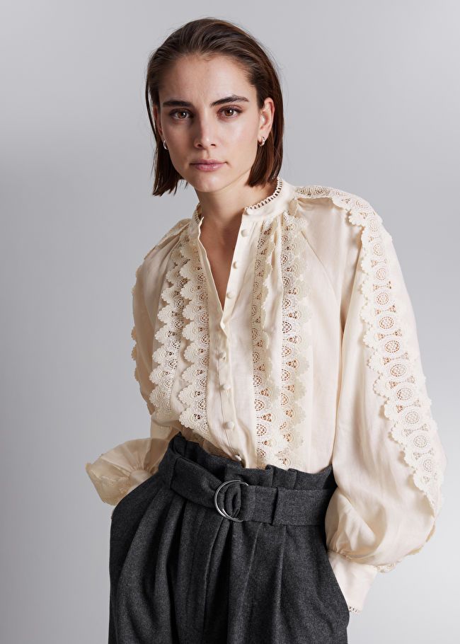 Scalloped Lace Blouse | & Other Stories (EU + UK)