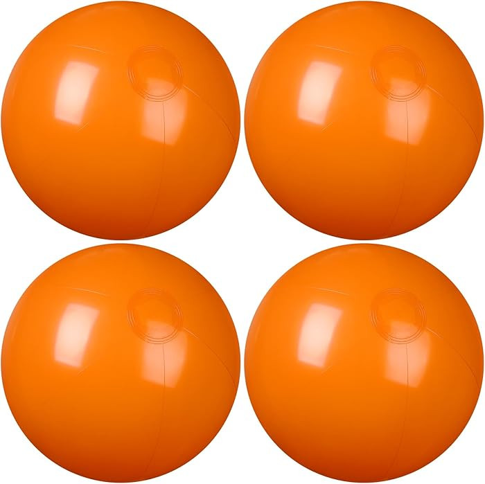 4 Pcs Inflatable Beach Ball 24 inch Swimming Pool Balls Summer | Amazon (US)