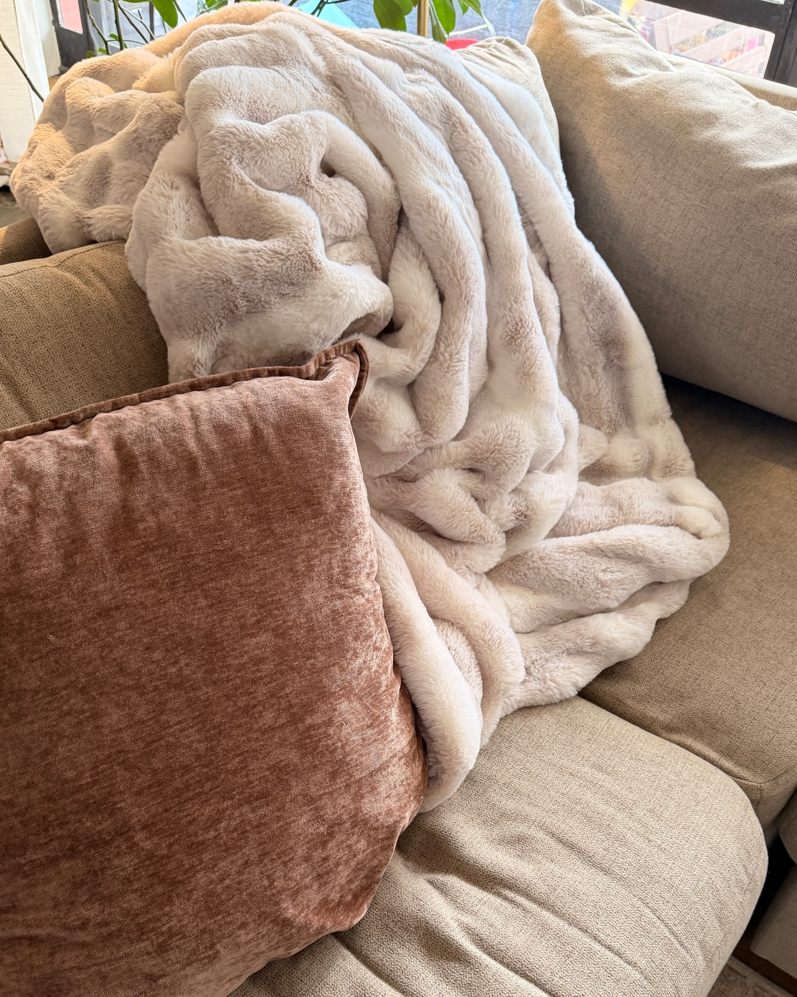 This is the softest blanket I own and the faux fur is subtle and expensive looking IRL. Our family fights over who gets to use it 😂 I ordered the FROST FOX color in the 60x80 large size which is currently 20% off. Would make an amazing gift too  

#LTKHome #LTKSaleAlert #LTKselfcare