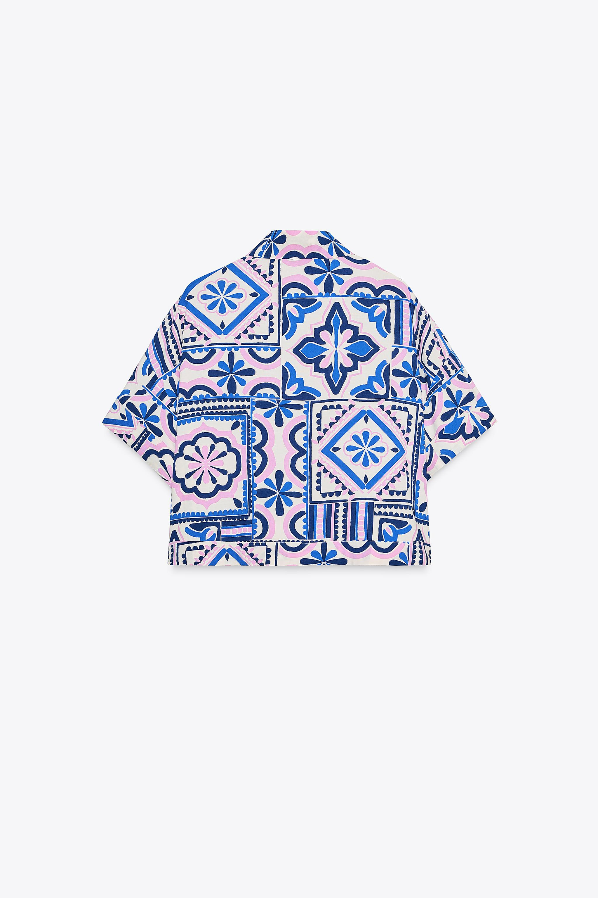 PRINTED SHORT SHIRT | Zara US