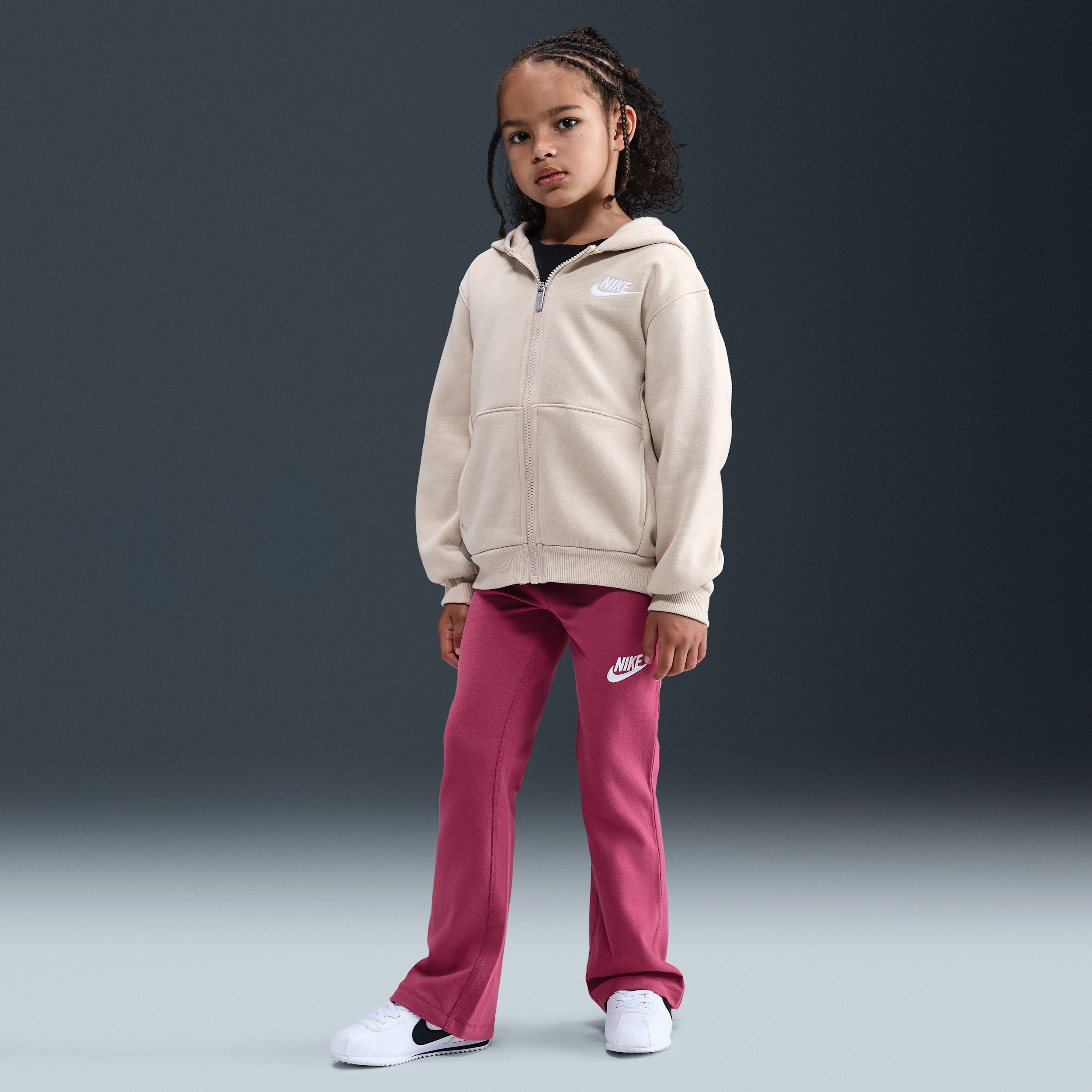 Nike Little Kids' Dri-FIT Flared Leggings in Red | 36M214-ADZ | Nike (US)