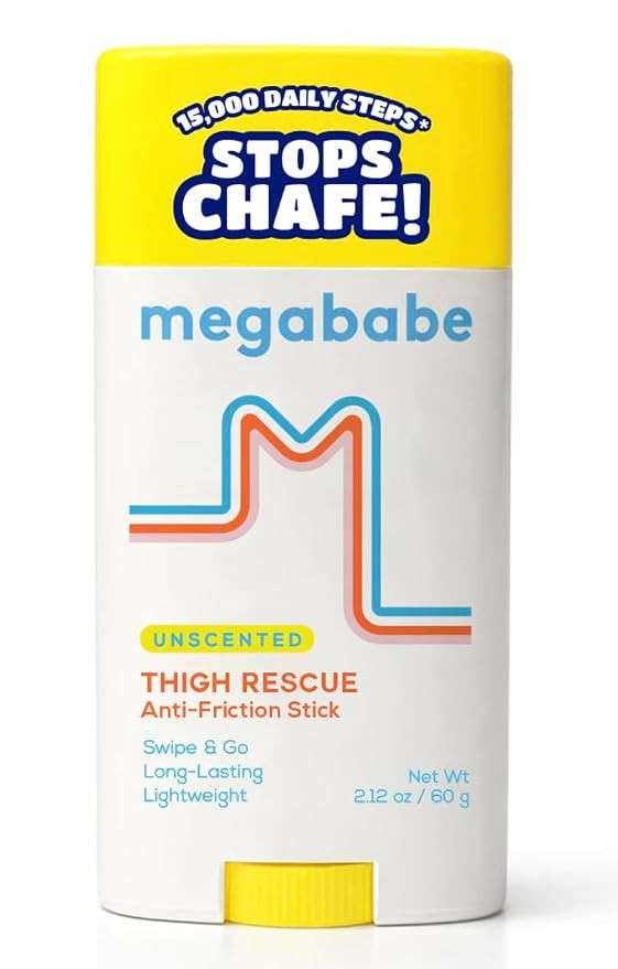 Megababe Unscented Thigh Rescue Anti-Chafe Stick | Prevents Skin Chafe & Irritation | Thighs, arm... | Amazon (US)