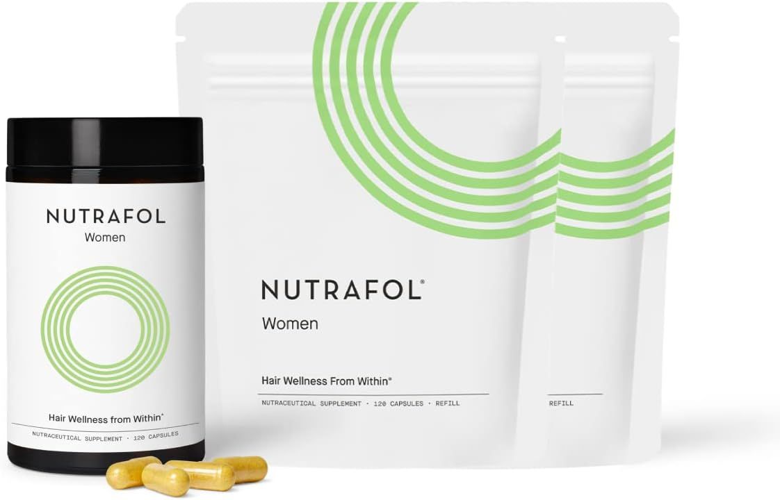 Nutrafol Women Hair Growth Supplement. Clinically Proven for Visibly Thicker, Stronger Hair (1 Bo... | Amazon (US)