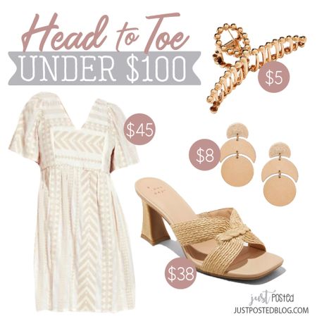 Loving this head to toe Under $10” look! This cute dress is a new arrival and available in 3 color options! 

#LTKFindsUnder100 #LTKStyleTip #LTKWedding