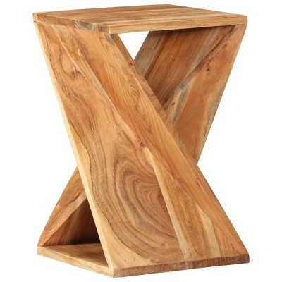 Side Table Brown Solid Acacia wood Compact Durable Side Table | Target