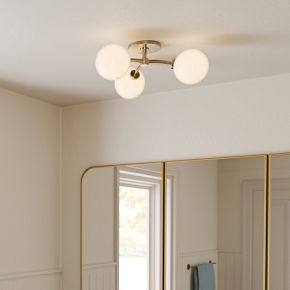 Holling 3-Light Flush Mount (15") | West Elm (US)