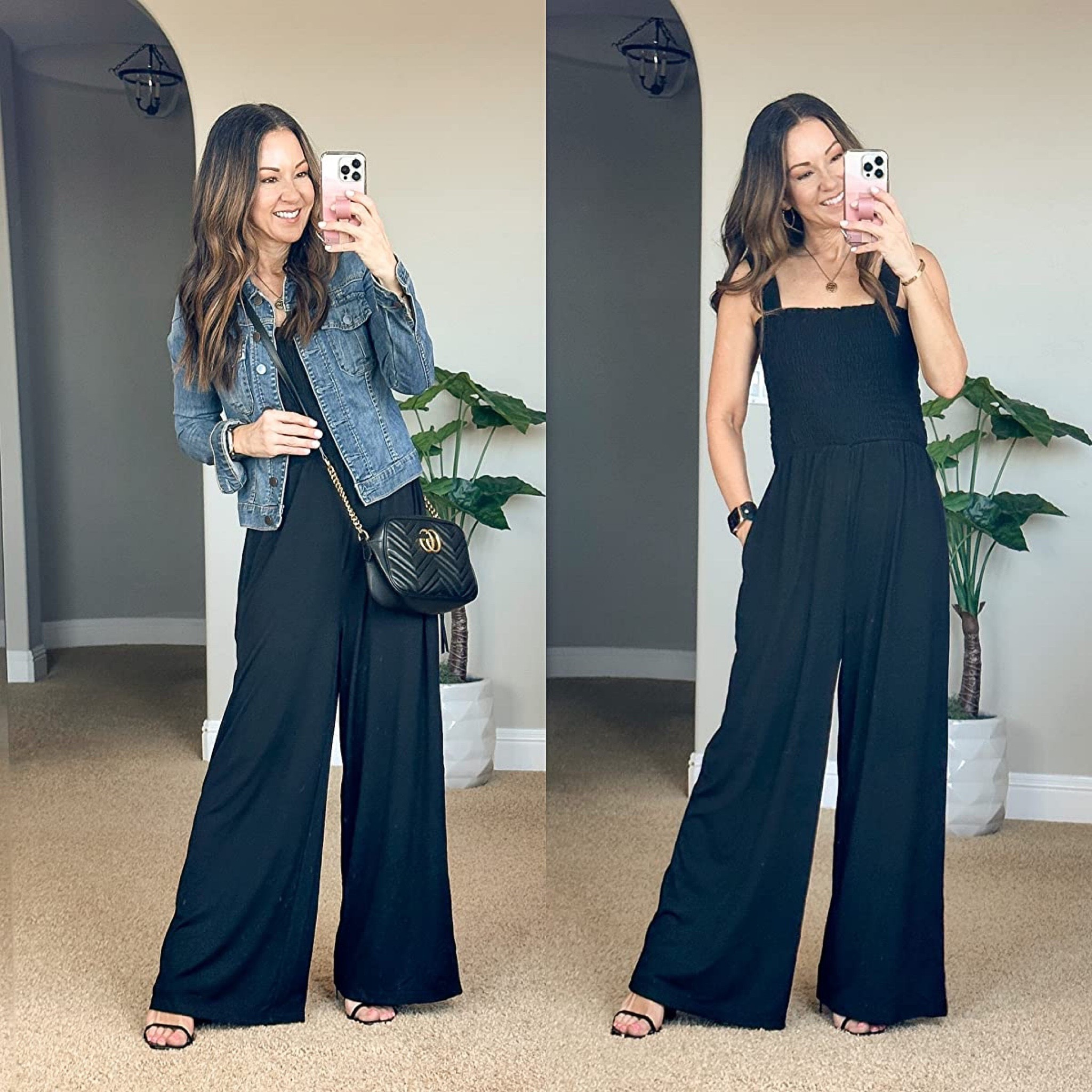 Top selling outfit in February!! Loving this wide leg jumpsuit from Amazon. Grab just in time for Spring Break
Check out the blog at: www.everydayholly.com 

amazon | amazon finds | jumpsuit | jacket | heels | wide leg jumpsuit |
top seller | spring fashion 



#LTKstyletip #LTKitbag #LTKunder50
