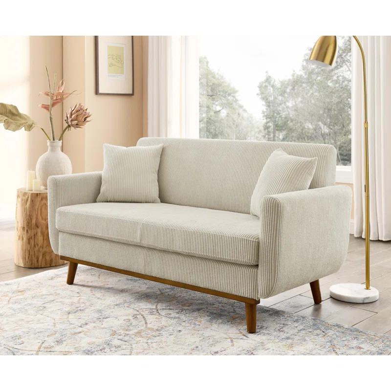 Artina 65'' Square Arm Loveseat | Wayfair North America