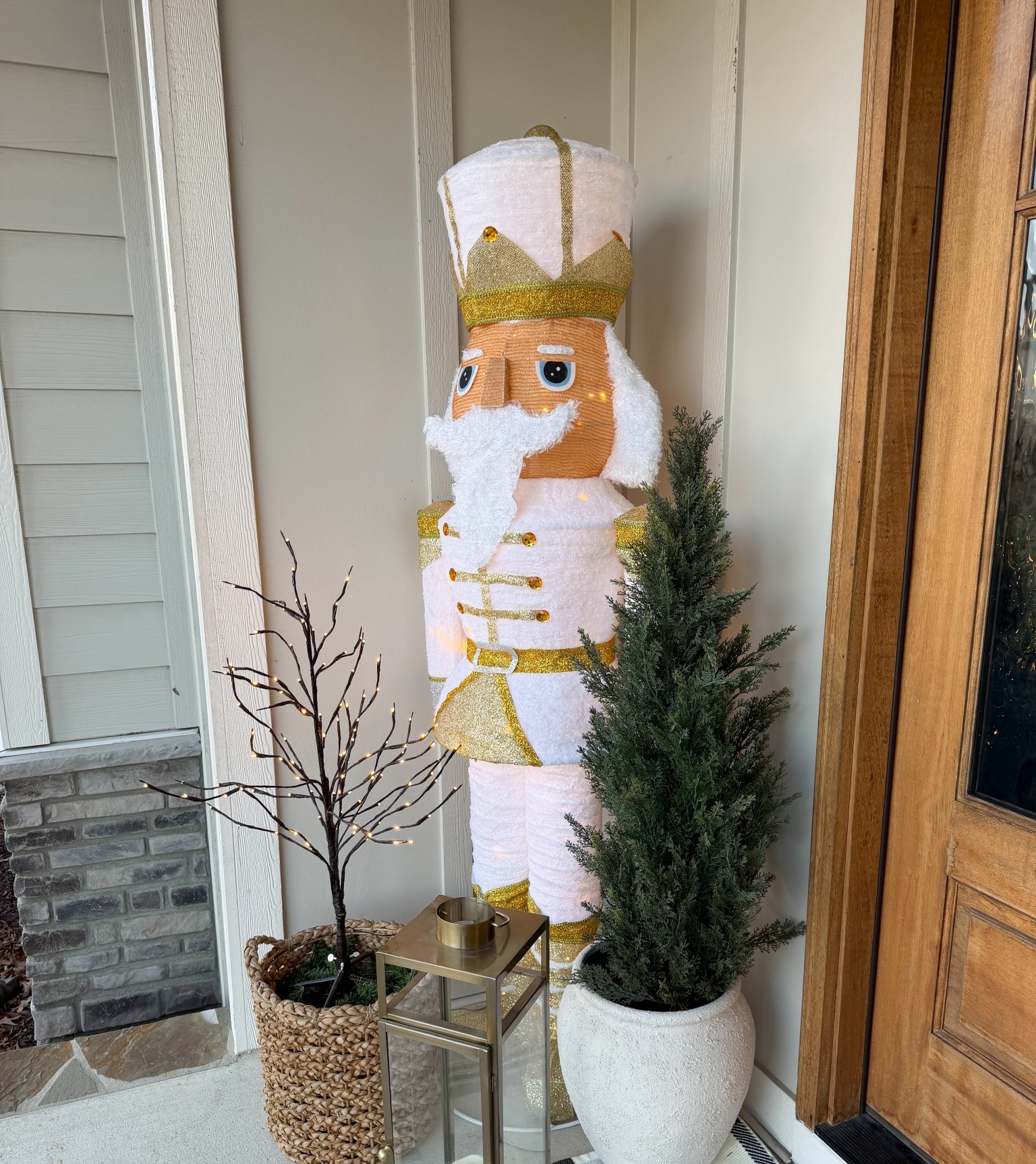 Christmas nutcracker, outdoor porch, Christmas porch, outdoor nutcracker, holiday porch, outdoor Christmas 

#LTKHoliday #LTKSeasonal #LTKHome