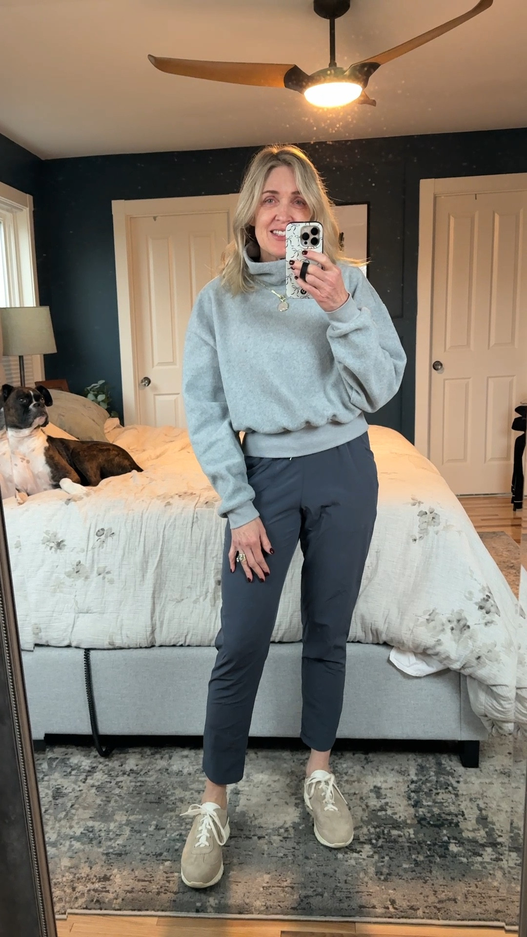 You’ll want to grab this cozy performance fleece mock neck from Old Navy while it’s 50% off. Comes in multiple colors and is on sale for $15. Wearing size small. 

Spanx tapered pant and Naot sneakers also on sale! 

Cozy outfit, holiday gift idea, old navy sale, athleisure outfit, athletic outfit, fashion over 40, mom looks, fleece pullover, gifts for womenn



#LTKootd #LTKSaleAlert #LTKActive