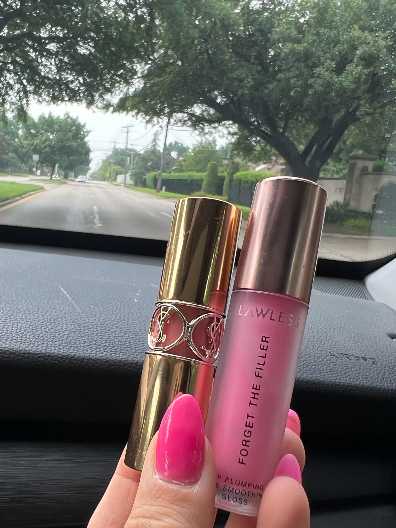 Nars liner in Cap-D'ail - dusty mauve, Rouge lipstick in 44 nude pink, and lawless forget the filler gloss in Daisy Pink  

#LTKunder50 #LTKbeauty