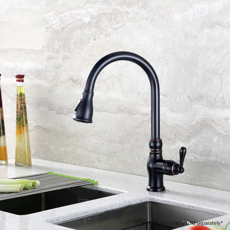 KTS12-TO-V3 Pull Down Single Handle Kitchen Faucet | Wayfair North America
