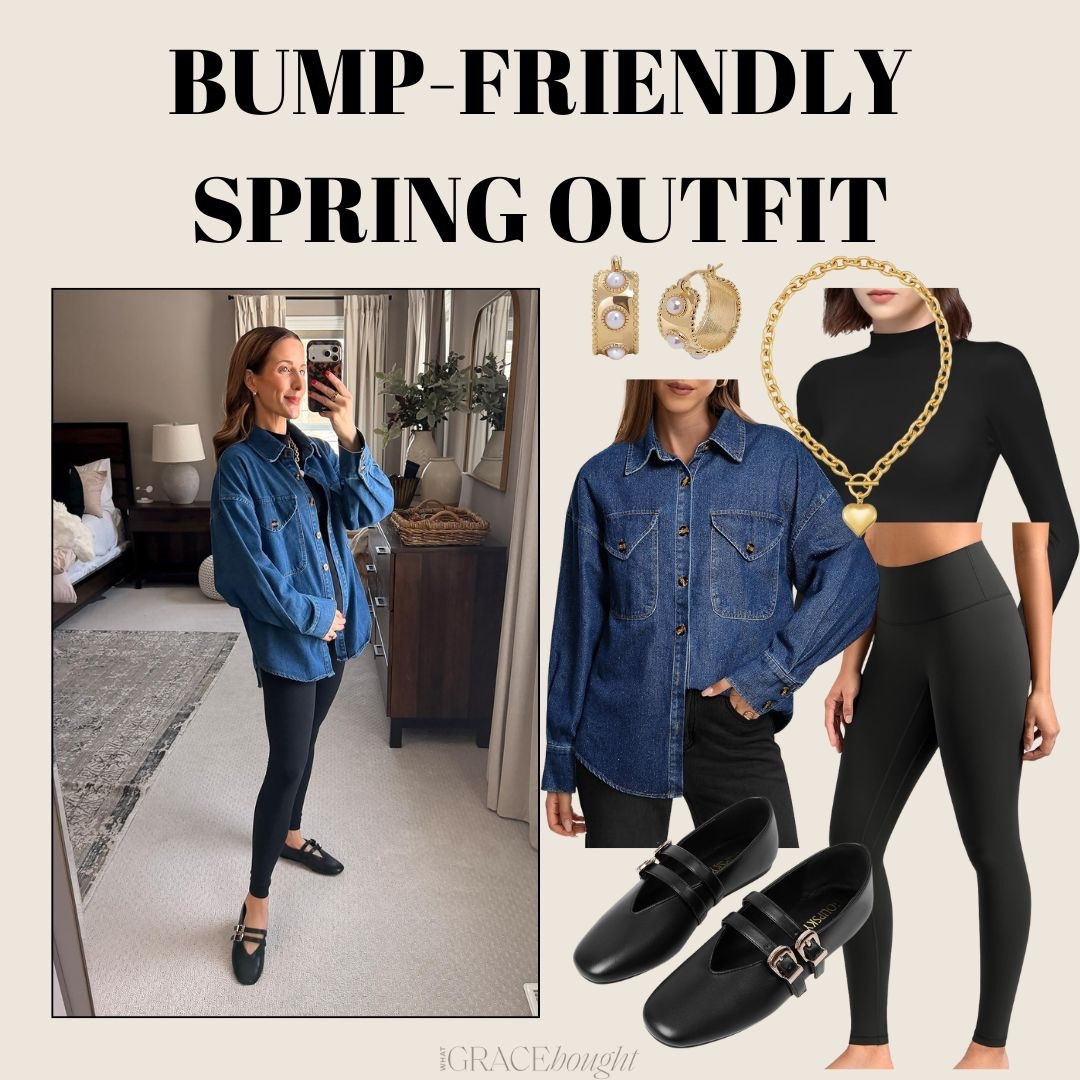 Bump friendly spring outfit! 

#LTKBump #LTKootd