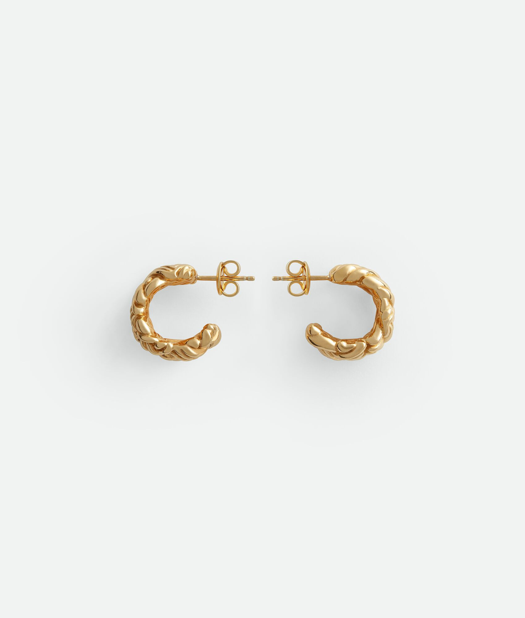 Orecchini grandi Intreccio da Donna in Yellow gold | Bottega Veneta IT | Bottega Veneta