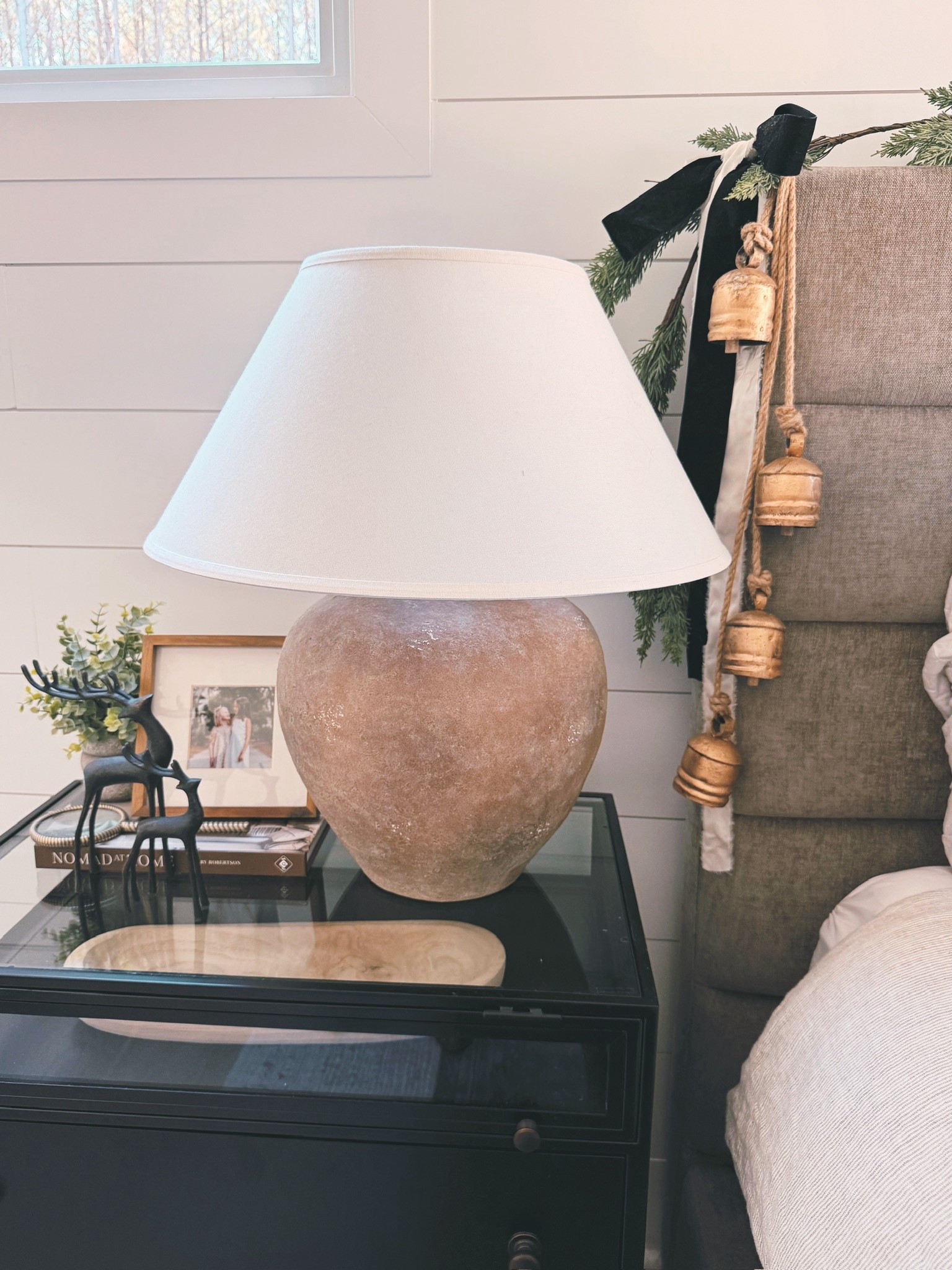 🎄 Need holiday decor that still feels minimal, clean, and timeless?
This Modern Classic bedroom proves that simple greenery, tonal pillows, layered throws, and warm lighting are all you need to elevate your space. Soft, neutral, and incredibly soothing — the perfect winter retreat.

#porcheandco #holidaybedroomdesign #neutralchristmasdecor #modernclassicinteriors #cozybedroomideas #greenerygarland #winterhomeinspo #layeredneutralbedding #blacknightstand #ceramictablelamp #calmhomevibes

Do you want to bring our dreamy Modern Classic style interior design into your own home? 🏡 You’re in luck! Reserve our Online Interior Design packages today -> https://porcheandco.com/edesign ✨ We can’t wait to work with you & design your home with #porcheandco


#LTKHoliday #LTKHome #LTKSeasonal