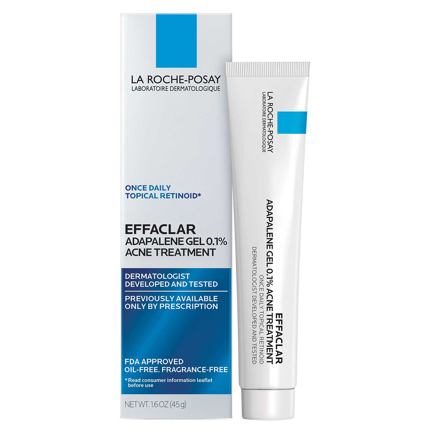 Effaclar Adapalene Gel 0.1% Topical Retinoid For Acne | La Roche-Posay (US)