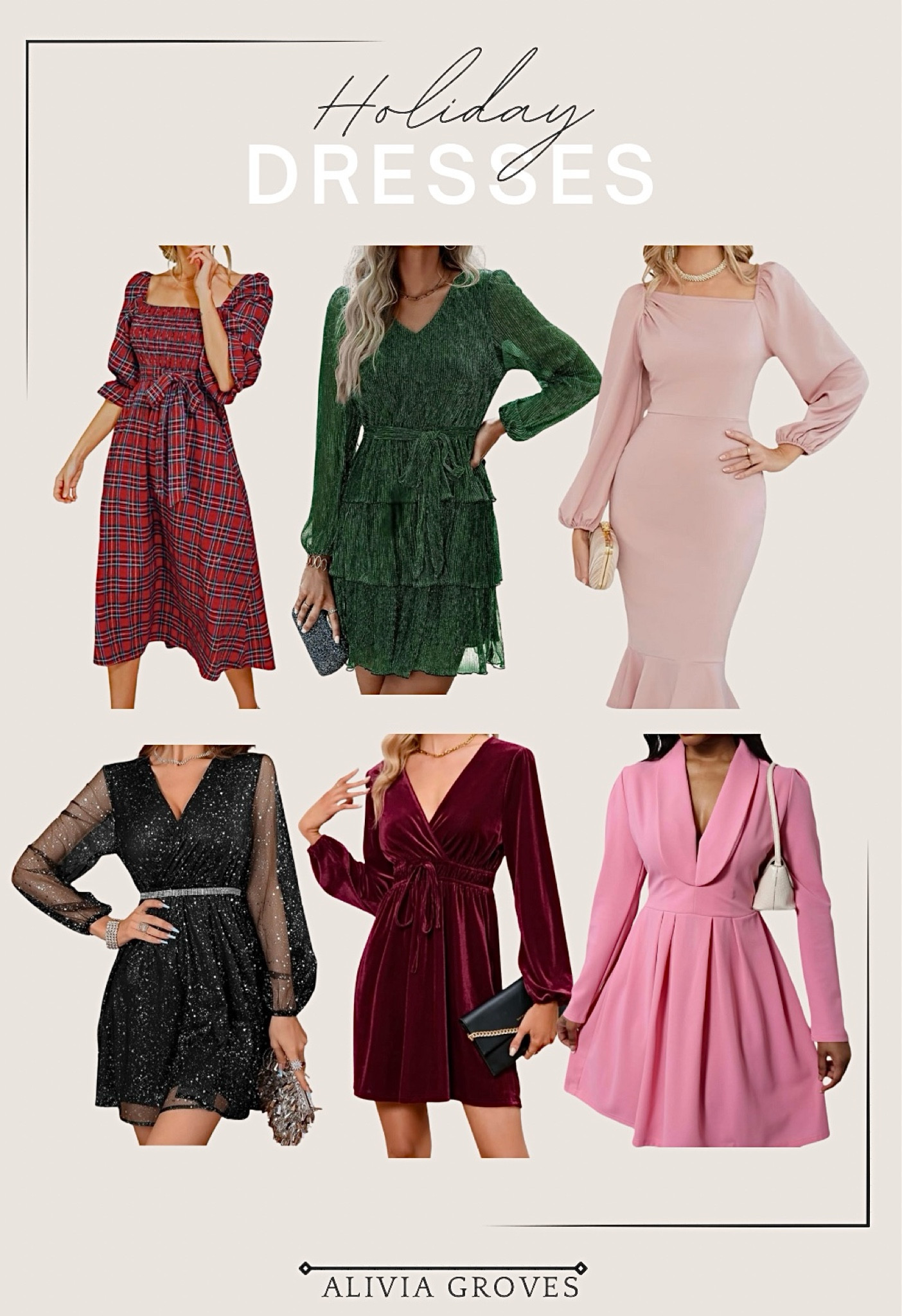 gorgeous holiday dresses The Best Holiday Dresses of 2022  HALEY IVERS