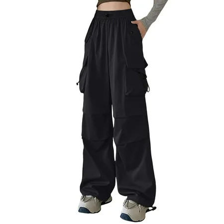 Women Cargo Pants Women Bow Tie High Waist Pencil Cropped Pant Slim Fit Casual Trouser Drawstring Two Wear Pants Womens Business Casual Pants Comfy Drapey Sports Wide Leg Pants | Walmart (US)