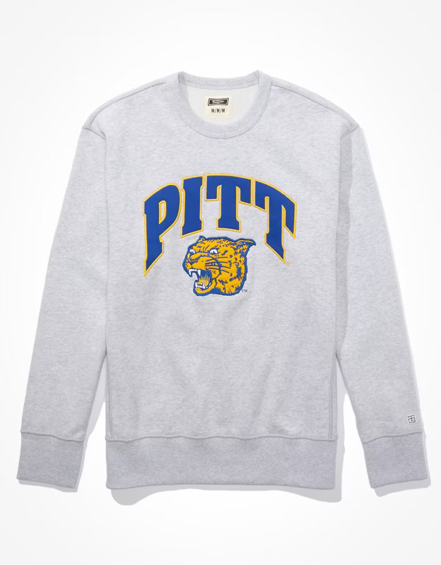 Tailgate Men's Pitt Panthers Crew Neck Sweatshirt | American Eagle Outfitters (US & CA)