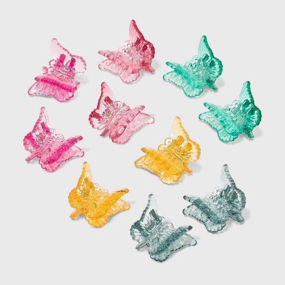 Butterfly Claw Hair Clips Set 10pc - Wild Fable™ | Target