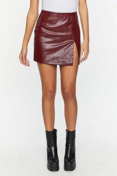 Faux Leather Mini Skirt | Forever 21 (US)