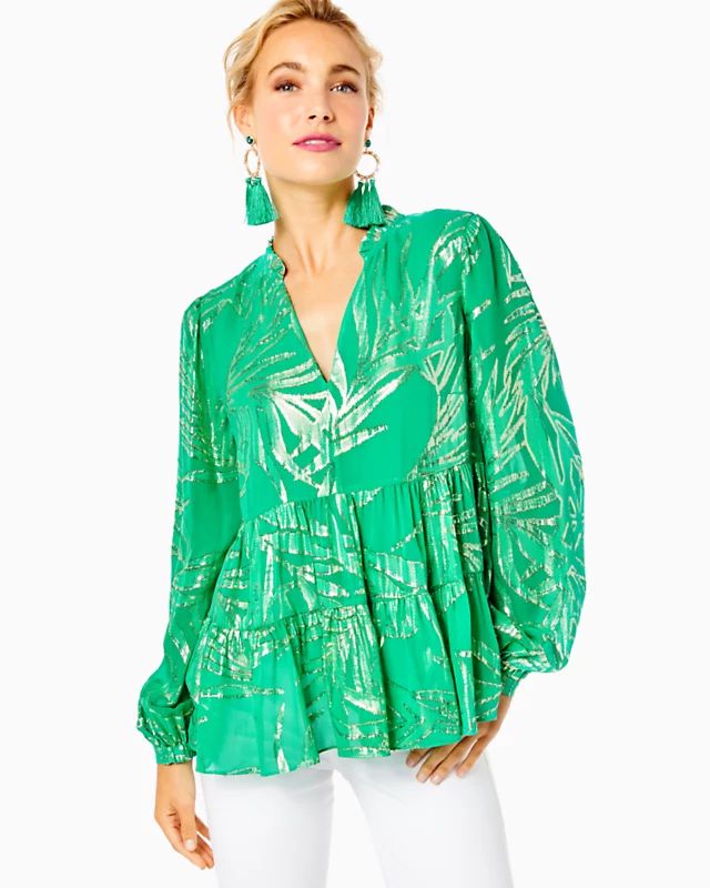 Sarita Silk Top | Lilly Pulitzer | Lilly Pulitzer