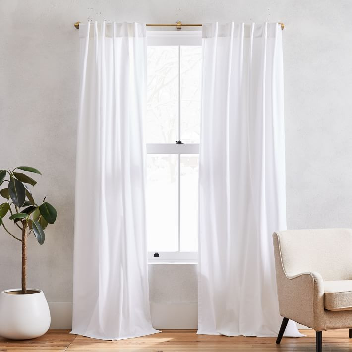 Cotton Canvas Curtain  (Set of 2) | West Elm (US)