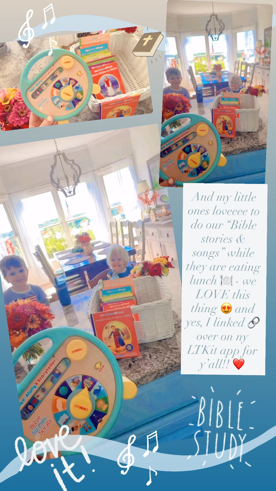 And my little ones loveeee to do our “Bible stories & songs” while they are eating lunch 🍽️ - we LOVE this thing 😍 and yes, I linked 🔗 over on my LTKit app for y’all!! ❤️