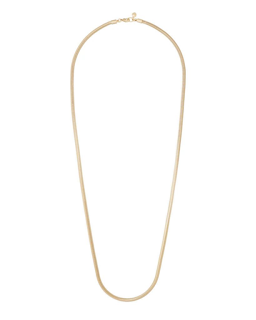 The Very Big Puffy Initial Snake Chain Necklace | Roxanne Assoulin