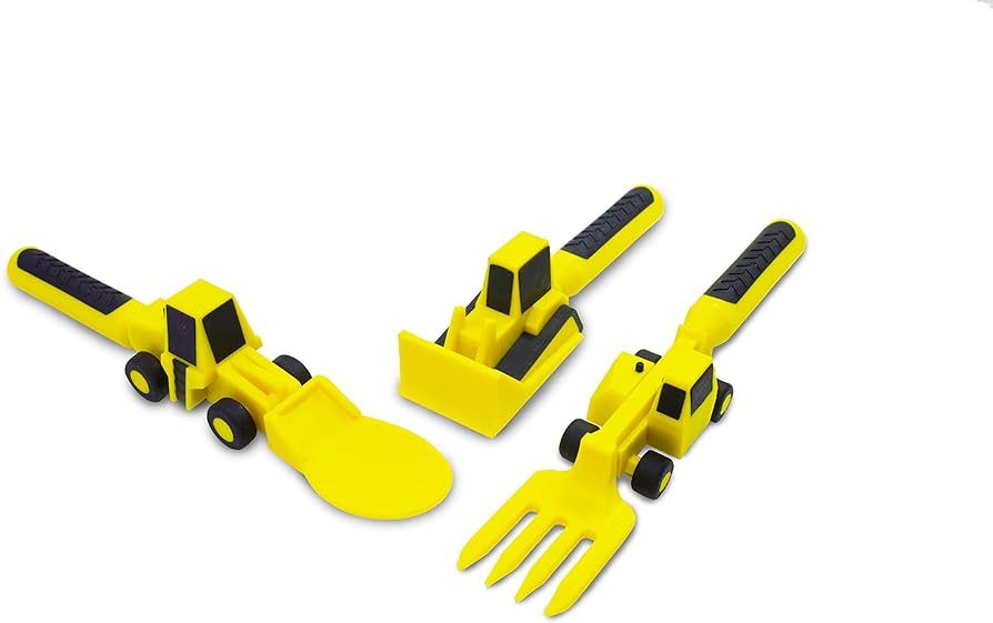 Constructive Eating - Toddler Utensils Made in USA - Construction Silverware for Toddlers - Const... | Amazon (US)