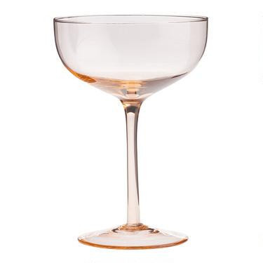 Peach Coupe Glass | World Market