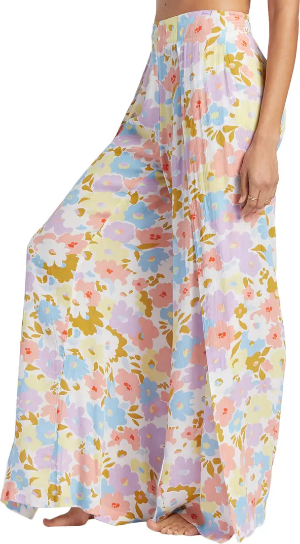 Split Spirit Floral Wide Leg Pants | Nordstrom Rack